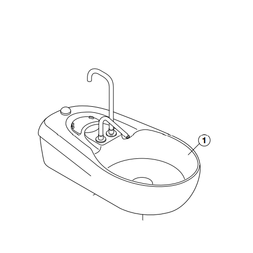 Belmont SPITTOON BOWL ASSEMBLY for VOYAGER-II L