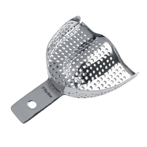 FLO-LINE Impression Tray W/O Rim Upper, Perforated, Medium