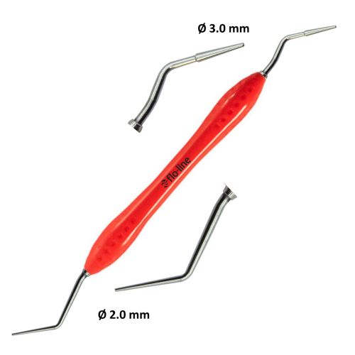GUTTA-PERCHA PLUGGER # 2-3, 9.5 MM HOLLOW HANDLE