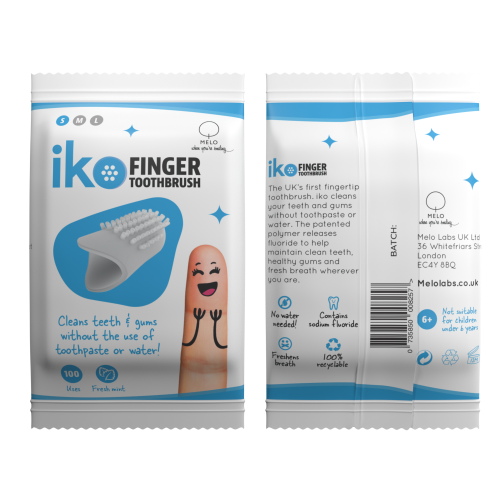 NEW! iKo Finger Tooth Brush Blister Pack