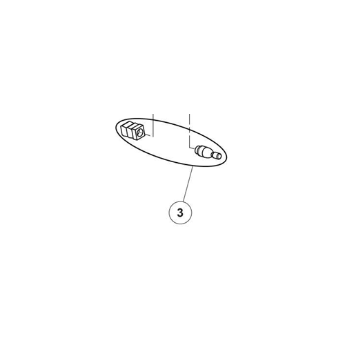 Tecnodent Joystick Complete 4 POS. ECX 1520-01 With Washer