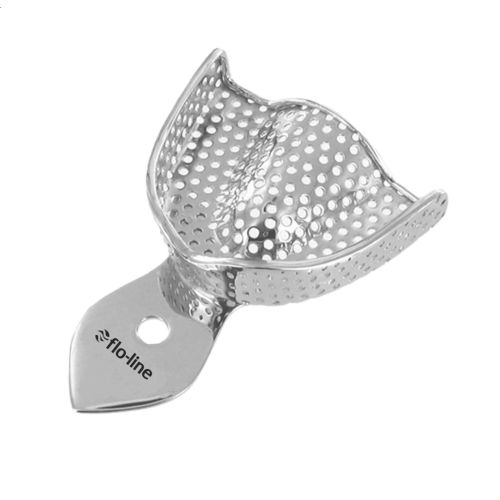 FLO-LINE Impression Tray With Rim Upper Perforated Medium