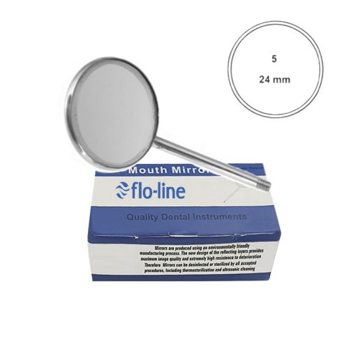 DENTAL MIRROR BOX OF 12, PLAIN, FIG. 05
