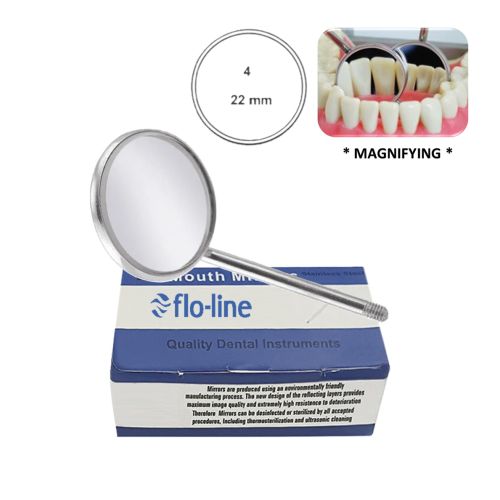 DENTAL MIRROR BOX OF 12, MAGNIFYING, FIG. 04