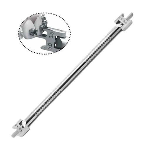 STIANLESS STEEL HEIGHT GAUGE, FULLY ADJUSTABLE TO WORK ON .018" & .022" SLOTS