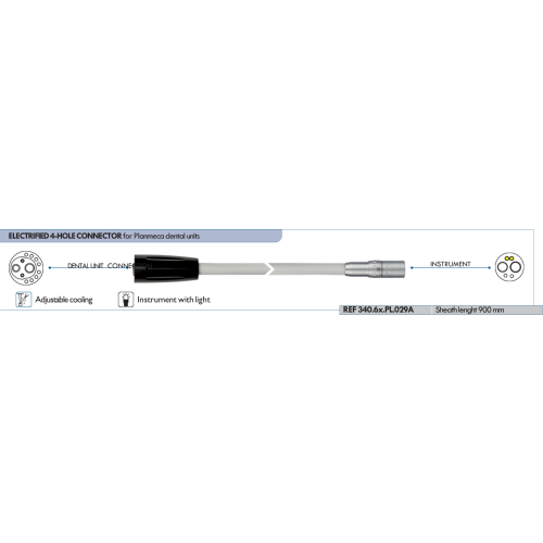 TKD ELECTRIFIED 4-HOLE CONNECTOR for Planmeca dental units