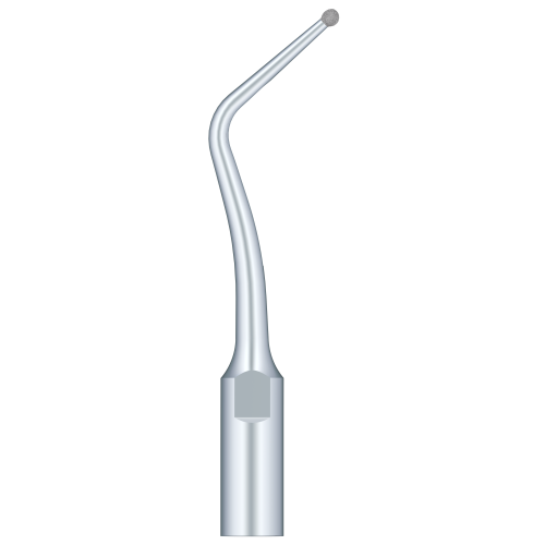 Half Ball Diamond Tip. Set 45° To The Right To Remove The Carious Teeth Without Damaging The Adjacent Teeth SBDR